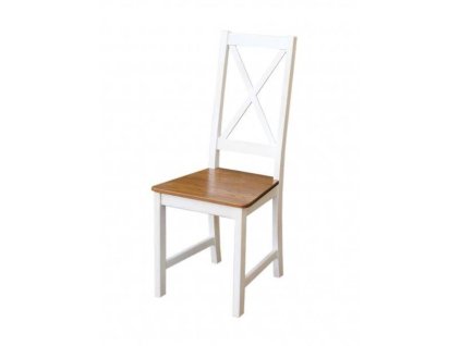 Biela jedálenská stolička MODERN 3 KRZ15 z masívneho dreva (Farebný dizajn Bílá - bílá)