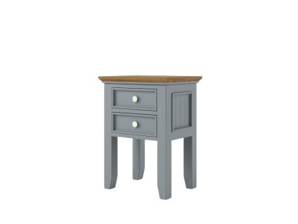 Nočný stolík PROVENCE SN4P z masívu sivomodrý