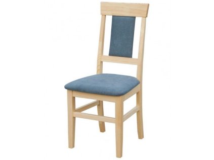 Jedálenská stolička z masívneho dreva FABIO K20 čalúnená (Farebný dizajn Bílá)