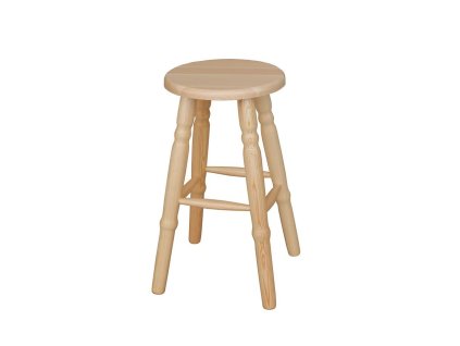 Barový taburet z masivu okrúhlý TAB21