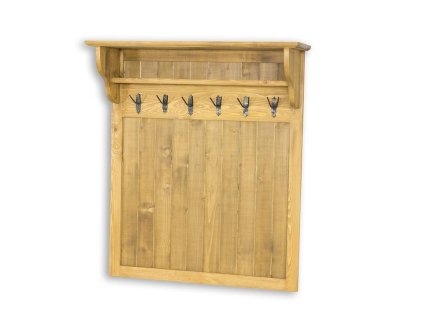 Masivní věšáková stěna CORDOBA GAB03 (Barevné provedení Tmavý vosk K02)