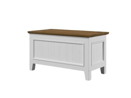 Truhla PROVENCE KUF1P biela z masívu