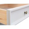 Komoda BELLUNO Elegante 4D z masívu biela-dub