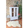 Vitrína PROVENCE W10P z masívu biela