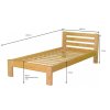 Posteľ z masívu NINA 90x200 cm NA SKLADE