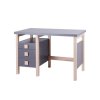 Písací stôl z masívu Henry 1 šedý NEW