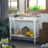 Rustikálny konzolový stolík WHITE HOME MES18