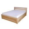 Posteľ z bukového masívu BORA s úložným priestorom (Farebný dizajn Bezbarvý lak, Rozmery 120 x 200 cm)