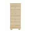 Komoda z masívu Šumava KN33 (Barevné provedení Prírodný - hĺbka 42 cm)