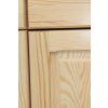 Komoda z masívu Šumava KN46 š. 80cm (Barevné provedení Prírodný - hĺbka 42 cm)