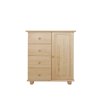 Komoda z masívu Šumava KN48 š. 100cm (Barevné provedení Prírodný - hĺbka 42 cm)
