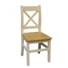 Jedálenská stolička Provence KR25 z masivu krémový odtieň