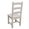 Vesnická židle SWEET HOME SIL24 z borovice (Barevné provedení Bílá - ořech lak)