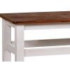 Rustikální lavice SWEET HOME BAN (Barevné provedení Bílá - ořech lak)