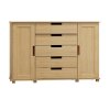 Kombinovaná komoda z masívu FELIX 140x120 cm
