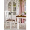 Rustikální židle WHITE HOME SIL03 (Barevné provedení Bílý vosk K17 -  tmavý vosk K02)
