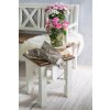 Rustikálny taburet WHITE HOME SIL21