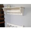 Rustikálna polica WHITE HOME COS11 s vešiakmi