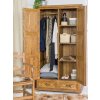 Masívna šatníková skriňa CORDOBA SZY01/B s tyčou a policami