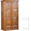 Rustikální skříň MEXICANA SAV22A se šatní tyčí (Barevné provedení Lak - kaštan)