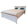 Provensálska posteľ PROVENCE L2P z masívu biela