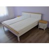 Biela manželská posteľ PROVENCE L1P 200x200