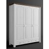 Rustikálna skriňa AUSTIN MERIDA 3DB kombinovaná (Barevné provedení Bílá)
