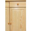 Skriňa z masívu Šumava SZ80 kombinovaná (Barevné provedení Přírodní, Šířka 160 cm)