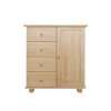 Komoda z masívu Klasik Alenka 03 hl. 42 cm