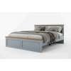 Manželská posteľ PROVENCE L4P 180x200 cm sivomodrá