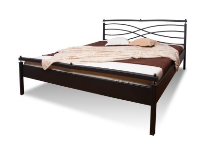 Kovová postel ANGELETA 2 (Povrchová úprava strieborná RAL 9006, Rozmer ložnej plochy 240x200 cm)