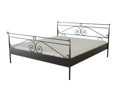 Kovová postel ARABELA (Povrchová úprava strieborná RAL 9006, Rozmer ložnej plochy 80 x 200 cm)