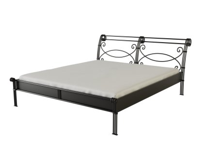 Kovová postel BELLA (Povrchová úprava strieborná RAL 9006, Rozmer ložnej plochy 80 x 200 cm)