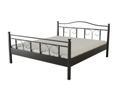 Kovová postel INES (Povrchová úprava strieborná RAL 9006, Rozmer ložnej plochy 80 x 200 cm)