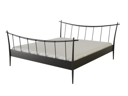 Kovová postel JOLLY (Povrchová úprava strieborná RAL 9006, Rozmer ložnej plochy 80 x 200 cm)