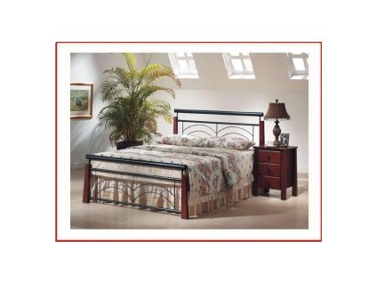 Kovová postel LUCIE (Povrchová úprava strieborná RAL 9006, Rozmer ložnej plochy 80 x 200 cm)