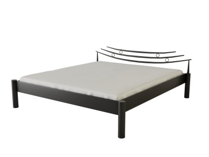 Kovová postel NAN JING (Povrchová úprava strieborná RAL 9006, Rozmer ložnej plochy 80 x 200 cm)