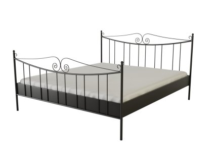 Kovová postel RIO GRANDE (Povrchová úprava strieborná RAL 9006, Rozmer ložnej plochy 80 x 200 cm)