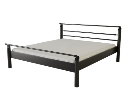Kovová postel ROMA (Povrchová úprava strieborná RAL 9006, Rozmer ložnej plochy 80 x 200 cm)