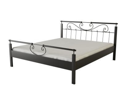 Kovová postel VERDE (Povrchová úprava strieborná RAL 9006, Rozmer ložnej plochy 80 x 200 cm)
