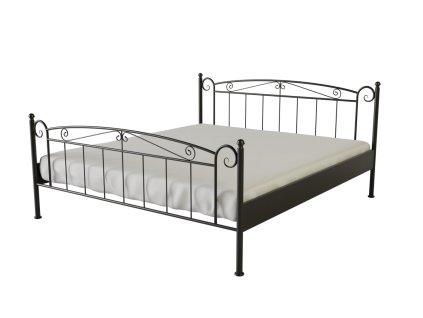 Kovová postel VIKTORIE (Povrchová úprava strieborná RAL 9006, Rozmer ložnej plochy 80 x 200 cm)