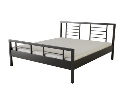Kovová postel WIEN (Povrchová úprava strieborná RAL 9006, Rozmer ložnej plochy 80 x 200 cm)