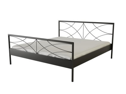 Kovová postel Bow (Povrchová úprava strieborná RAL 9006, Rozmer ložnej plochy 160 x 200 cm)