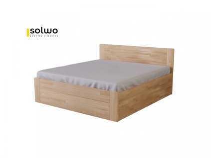 Postel ALEXIA BOX (BUK, DUB) (Materiál Dub Cink, Povrchová úprava Olej odtieň 206, Specifikace 90x200)