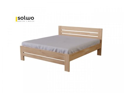 Masivní postel DARA (BUK, DUB) (Drevo a odstín oleje DUB Cink - Olej odtieň DO206, Rozmer spacej plochy 240x200)