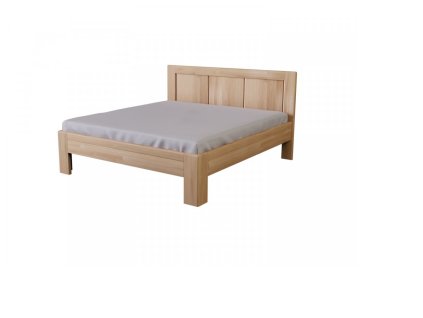 Masivní postel RUMBA (BUK, DUB) (Drevo a odstín oleje DUB Cink - Olej odtieň DO206, Rozmer spacej plochy 240x200)