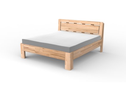 Masivní postel SAMBA (Drevo a odstín oleje DUB Cink - Olej odtieň DO206, Rozmer spacej plochy 240x200)