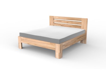 Masivní postel TANGO (BUK, DUB) (Drevo a odstín oleje DUB Cink - Olej odtieň DO206, Rozmer spacej plochy 240x200)
