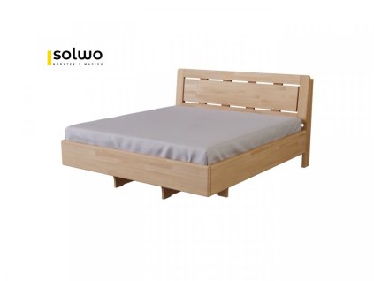 Masivní postel FENIX (BUK, DUB) (Drevo a odstín oleje DUB Cink - Olej odtieň DO206, Rozmer spacej plochy 240x200)