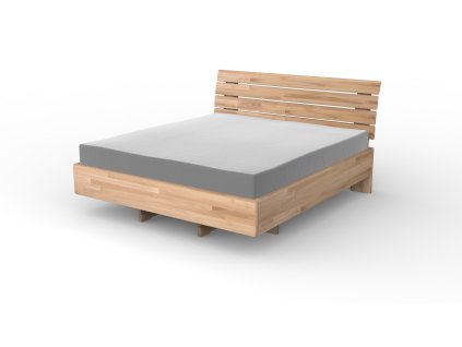 Masivní postel ORION (BUK, DUB) (Drevo a odstín oleje DUB Cink - Olej odtieň DO206, Rozmer spacej plochy 240x200)
